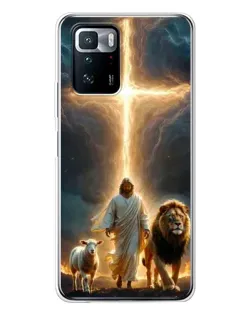 Чехол для Xiaomi POCO X3 GT с картинкой «Лев Иуды и Свет» Чехол для Xiaomi POCO X3 GT с картинкой «Лев Иуды и Свет»