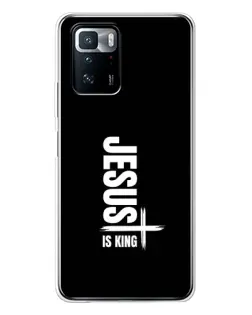 Чехол для Xiaomi POCO X3 GT с картинкой «Вертикаль веры Jesus»