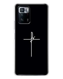 Чехол для Xiaomi POCO X3 GT с картинкой «Тонкий крест»