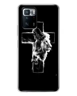 Чехол для Xiaomi POCO X3 GT с картинкой «Сияющий крест Jesus»