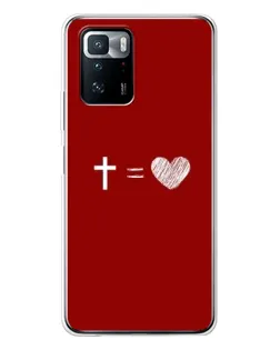 Чехол для Xiaomi POCO X3 GT с картинкой «Уравнение любви»