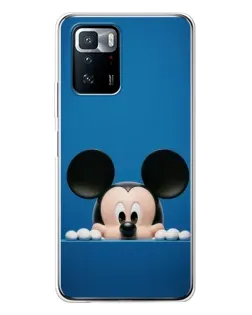 Чехол для Xiaomi POCO X3 GT с картинкой «Микки выглядывает»