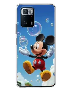 Чехол для Xiaomi POCO X3 GT с картинкой «Mickey и мыльные пузыри»