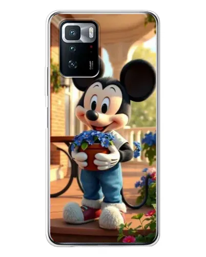 Чехол для Xiaomi POCO X3 GT с картинкой «Микки садовод»