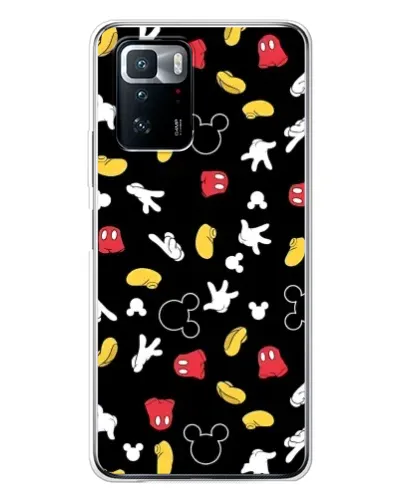 Чехол для Xiaomi POCO X3 GT с картинкой «Графический принт лапок»