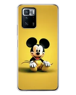 Чехол для Xiaomi POCO X3 GT с картинкой «Микки на желтом»