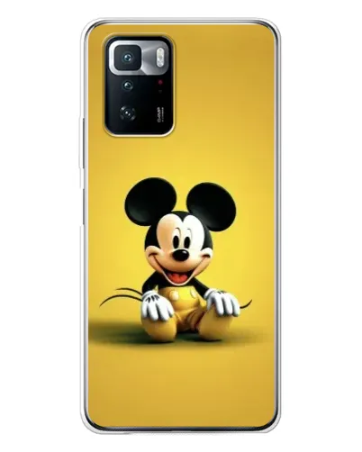 Чехол для Xiaomi POCO X3 GT с картинкой «Микки на желтом»
