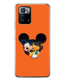 Чехол для Xiaomi POCO X3 GT с картинкой «Сердце Микки Минни»