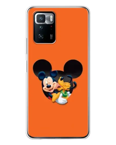 Чехол для Xiaomi POCO X3 GT с картинкой «Сердце Микки Минни»