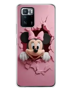 Чехол для Xiaomi POCO X3 GT с картинкой «Минни сквозь стену»