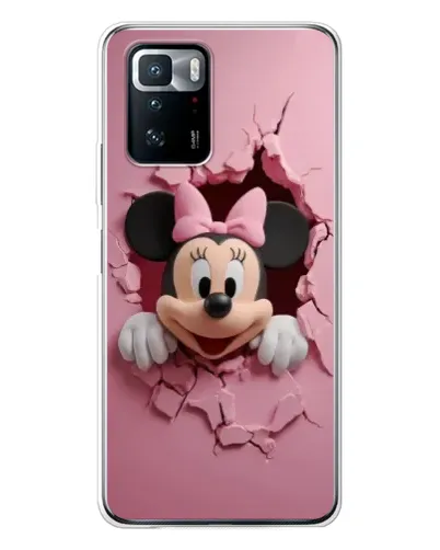 Чехол для Xiaomi POCO X3 GT с картинкой «Минни сквозь стену»