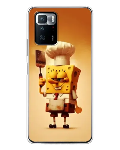 Чохол для Xiaomi POCO X3 GT з картинкою «Губка Боб кухар»