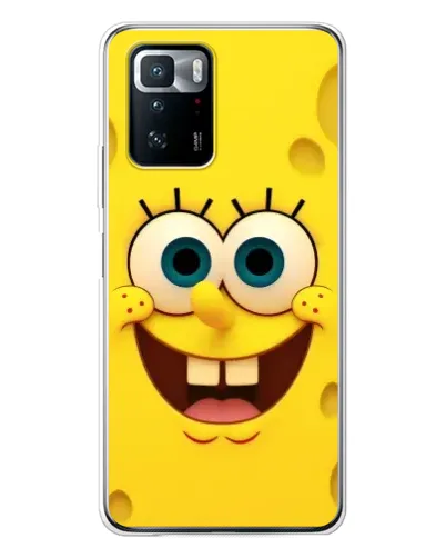Чохол для Xiaomi POCO X3 GT з картинкою «Губка Боб посмішка»