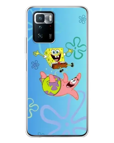 Чохол для Xiaomi POCO X3 GT з картинкою «Спанч Боб та Патрік»