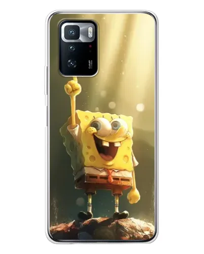 Чохол для Xiaomi POCO X3 GT з картинкою «Сяючий Спанч Боб»