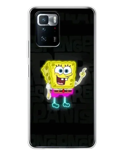 Чохол для Xiaomi POCO X3 GT з картинкою «Неоновий Губка Боб»