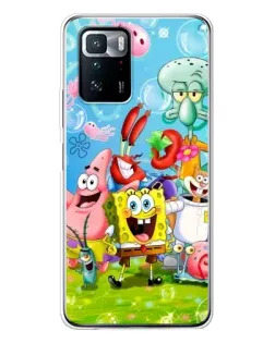 Чохол для Xiaomi POCO X3 GT з картинкою «Губка Боб та друзі»
