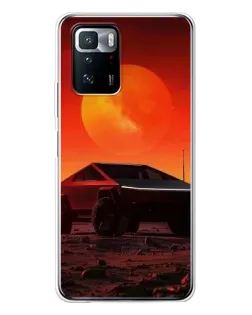 Чехол для Xiaomi POCO X3 GT с картинкой «Cybertruck на Марсе»