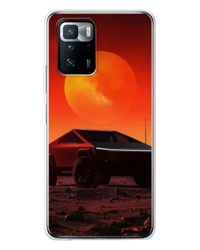 Чехол для Xiaomi POCO X3 GT с картинкой «Cybertruck на Марсе»