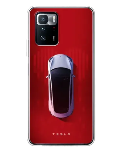 Чехол для Xiaomi POCO X3 GT с картинкой «Tesla Top View»