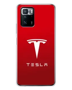 Чехол для Xiaomi POCO X3 GT с картинкой «Tesla Red Classic»