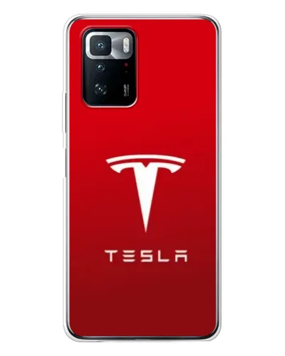 Чехол для Xiaomi POCO X3 GT с картинкой «Tesla Red Classic»