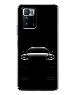 Чехол для Xiaomi POCO X3 GT с картинкой «Силуэт Tesla Night»