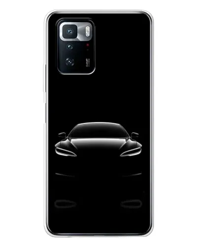 Чехол для Xiaomi POCO X3 GT с картинкой «Силуэт Tesla Night»