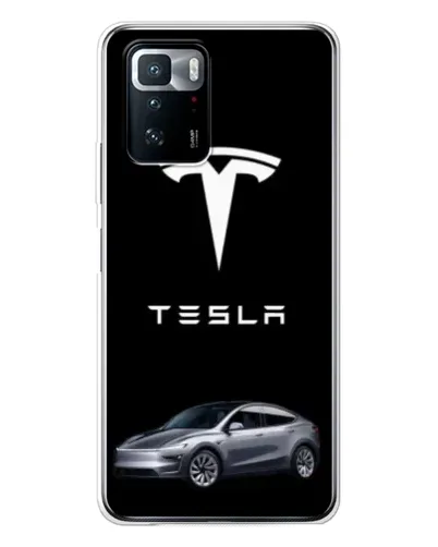 Чехол для Xiaomi POCO X3 GT с картинкой «Tesla Model Y»
