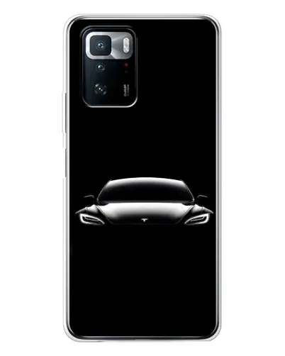 Чехол для Xiaomi POCO X3 GT с картинкой «Фары Tesla Night»