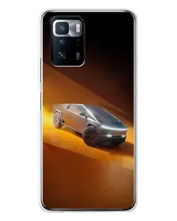 Чехол для Xiaomi POCO X3 GT с картинкой «Cybertruck в пустыне»