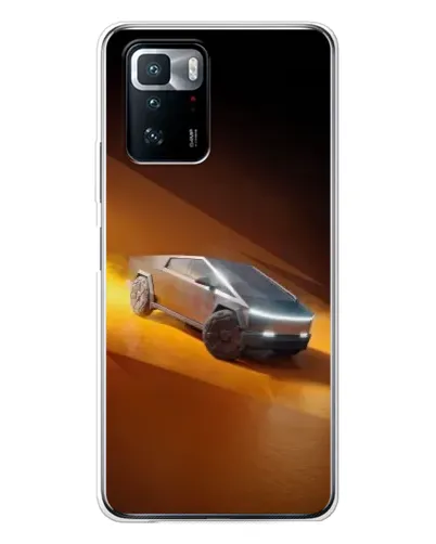 Чехол для Xiaomi POCO X3 GT с картинкой «Cybertruck в пустыне»
