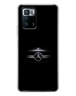 Чехол для Xiaomi POCO X3 GT с картинкой «Mercedes — абстрактные линии»