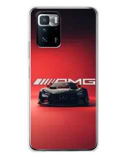 Чехол для Xiaomi POCO X3 GT с картинкой «Mercedes AMG — красная линия»