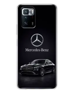 Чехол для Xiaomi POCO X3 GT с картинкой «Mercedes — решетка радиатора»
