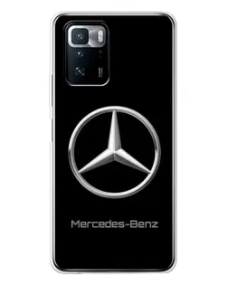 Чехол для Xiaomi POCO X3 GT с картинкой «Mercedes Silver Logo»
