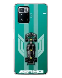 Чехол для Xiaomi POCO X3 GT с картинкой «Mercedes AMG Petronas»