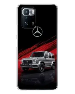 Чехол для Xiaomi POCO X3 GT с картинкой «Mercedes G-Class красный»