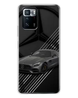Чехол для Xiaomi POCO X3 GT с картинкой «Mercedes AMG — графика»