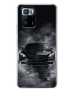 Чехол для Xiaomi POCO X3 GT с картинкой «Mercedes в дыму»