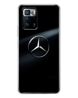 Чехол для Xiaomi POCO X3 GT с картинкой «Mercedes на металле»