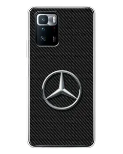 Чехол для Xiaomi POCO X3 GT с картинкой «Карбоновый Mercedes стиль»