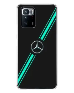 Чехол для Xiaomi POCO X3 GT с картинкой «Спортивные линии Mercedes»