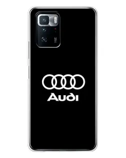 Чехол для Xiaomi POCO X3 GT с картинкой «Классическое лого Audi»
