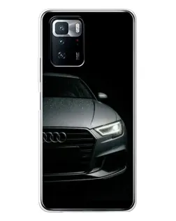 Чехол для Xiaomi POCO X3 GT с картинкой «Audi — детализация кузова»