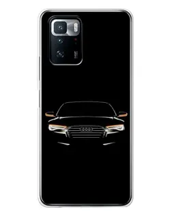 Чехол для Xiaomi POCO X3 GT с картинкой «Audi — ночной контур»