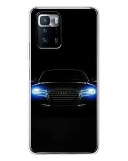 Чехол для Xiaomi POCO X3 GT с картинкой «Audi в неоне»