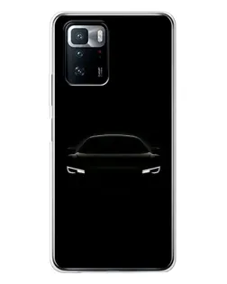 Чехол для Xiaomi POCO X3 GT с картинкой «Взгляд Audi в темноте»