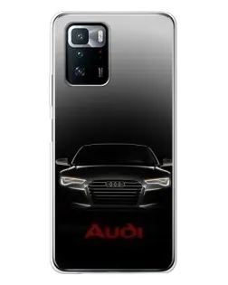 Чехол для Xiaomi POCO X3 GT с картинкой «Audi — градиентный контур»