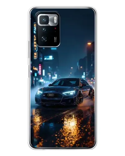Чехол для Xiaomi POCO X3 GT с картинкой «Ночной город и Audi» Чехол для Xiaomi POCO X3 GT с картинкой «Ночной город и Audi»